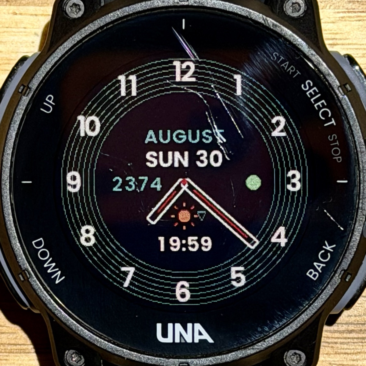 Analog face for the UNA Watch